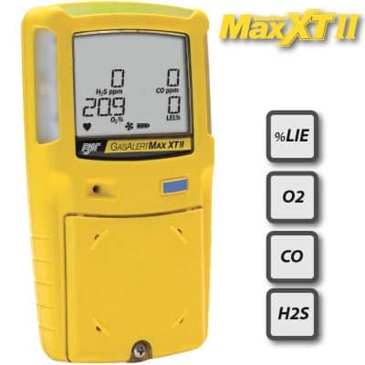 Le Gasalert Microclip XT est le détecteur 4 gaz portable le plus vendu du marché. Dans cette configuration standard, il mesure les concentrations en gaz explosibles (%LIE), en Oxygène (O2), en Monoxyde de Carbone (CO) et en Hydrogène Sulfuré (H2S). Le Gasalert Microclip XT est le détecteur 4 gaz portable le plus vendu du marché. Dans cette configuration standard, il mesure les concentrations en gaz explosibles (%LIE), en Oxygène (O2), en Monoxyde de Carbone (CO) et en Hydrogène Sulfuré (H2S).