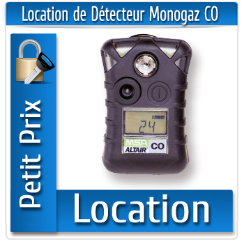 Location detecteur fuite de gaz