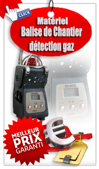 Balise de chantier detection gaz