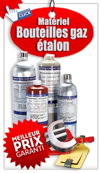 Bouteilles gaz étalon pour test gaz